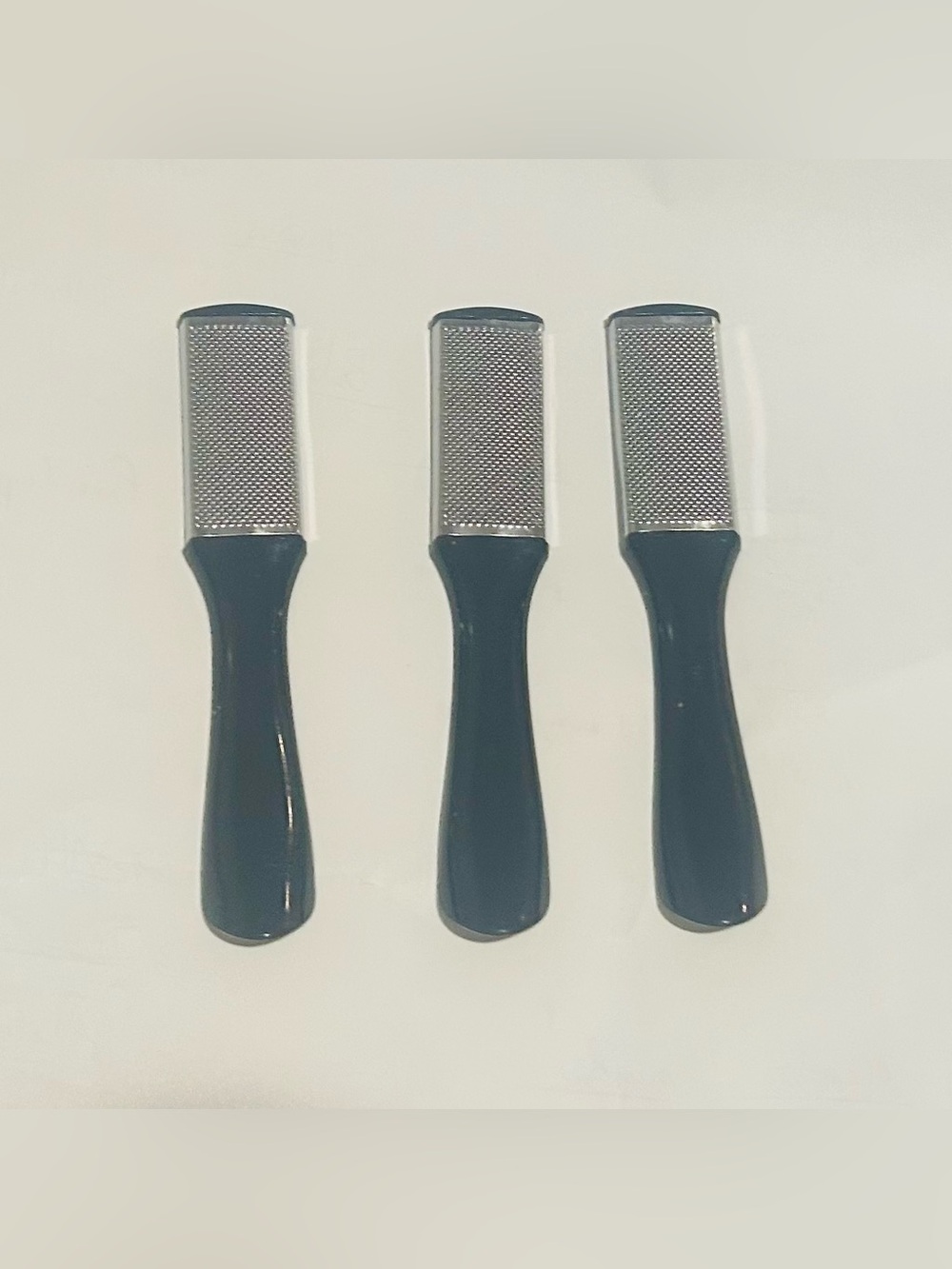 New 3 Metal Foot Files Black 6 3/4” x 1 1/4 Black Handles